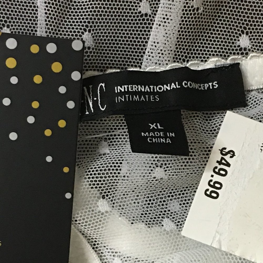 INC INTERNATIONAL CONCEPTS "Core Body Hang" Cupped Swiss Dot Thong Bodysuit NEW! - Picture 16 of 16